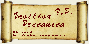 Vasilisa Prečanica vizit kartica